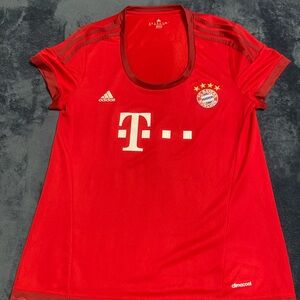 Adidas FC Bayern Red Jersey with Emblem